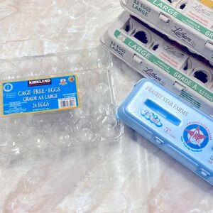 Empty egg cartons